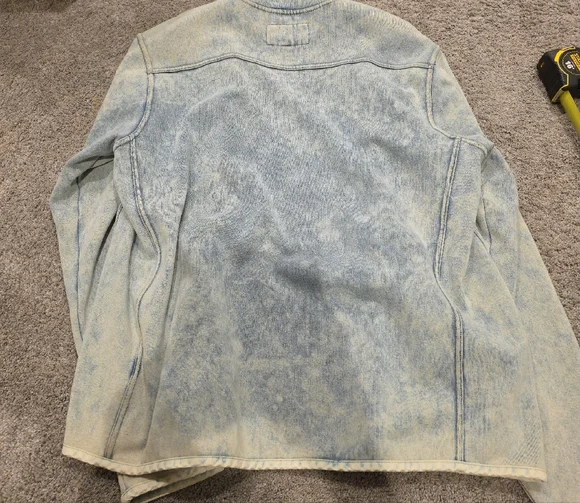 32 BAR blues Men's Zip-Up Sweater in Light Blue